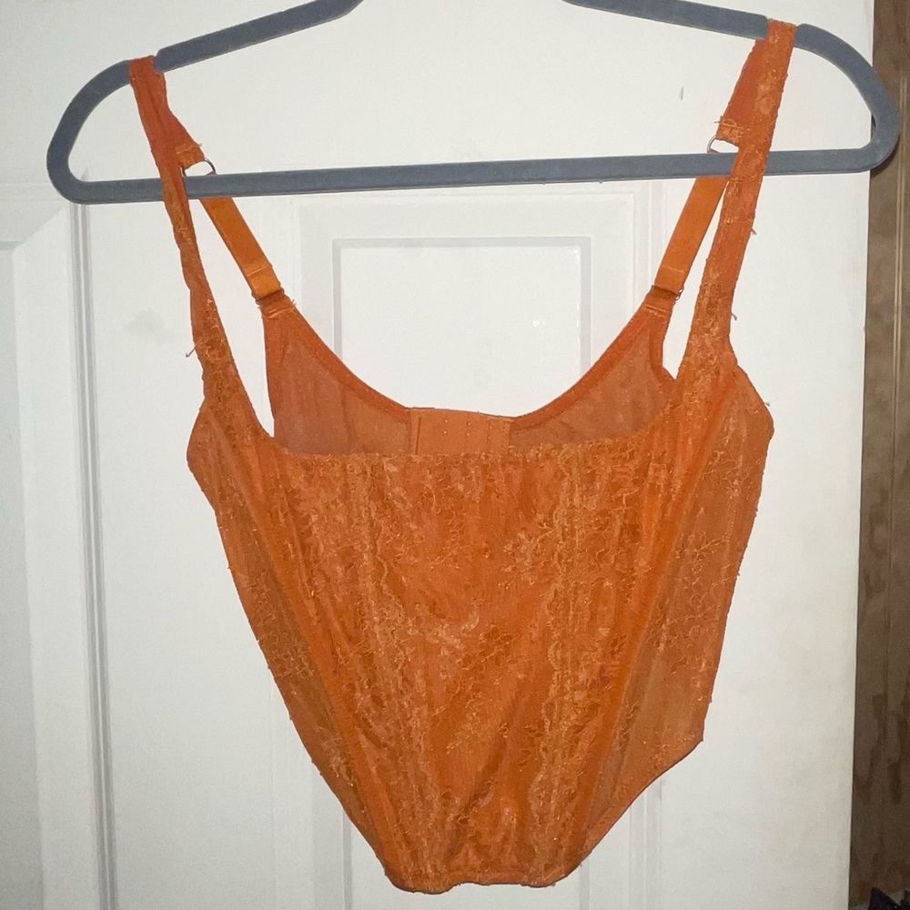 orange urban corset top